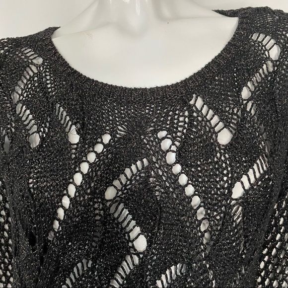 Loose Crochet Knit Sparkle Sweater XS - Picture 12 of 13